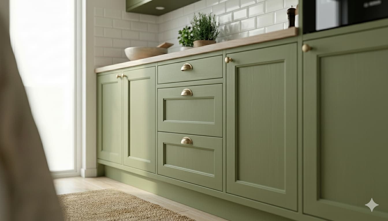 Kitchen Cabinet Paint Verdant Glass