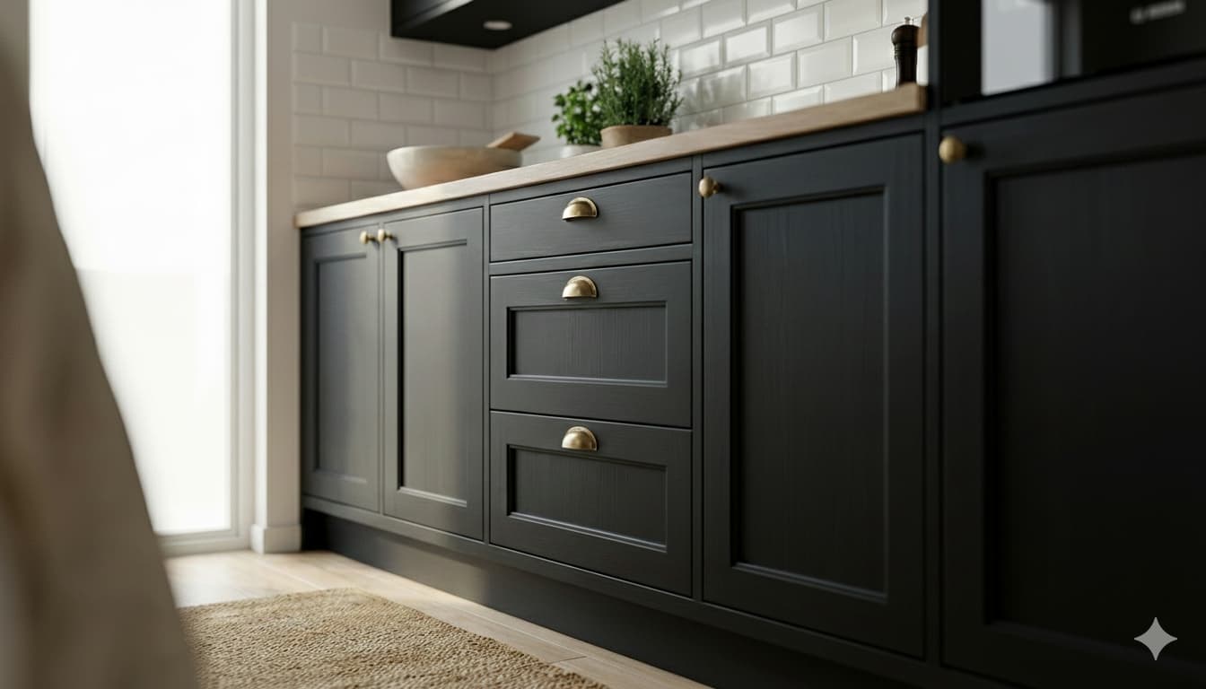 Kitchen Cabinet Paint Basalt Black