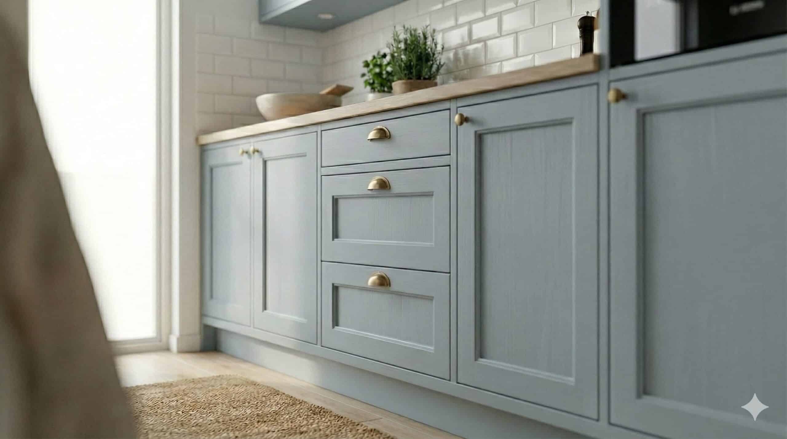 Powder Blue Kitchen Cupboard Paint & Furniture Paint | SatinHaus